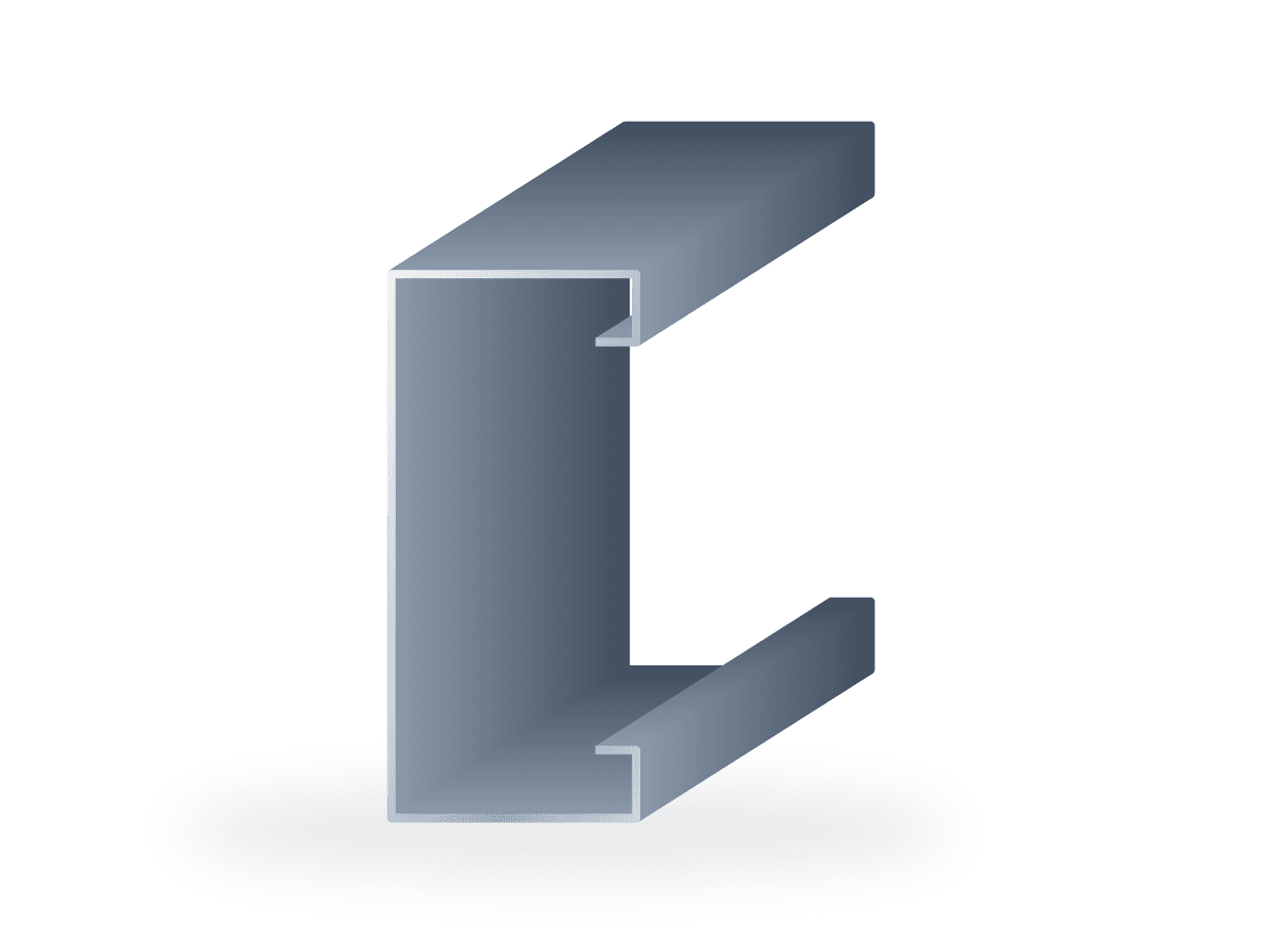 Roll-formed steel C Plus profile