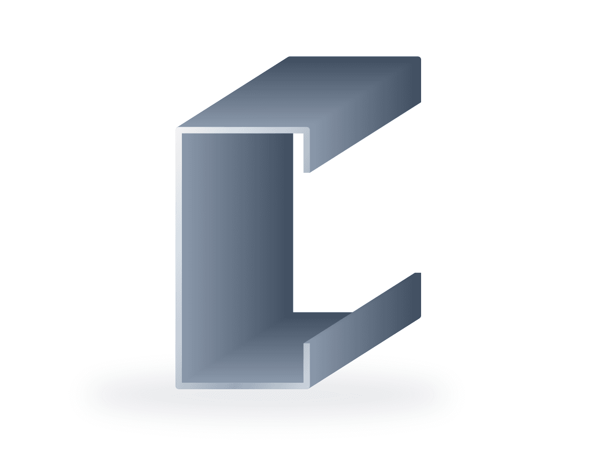 Roll-formed steel C profile
