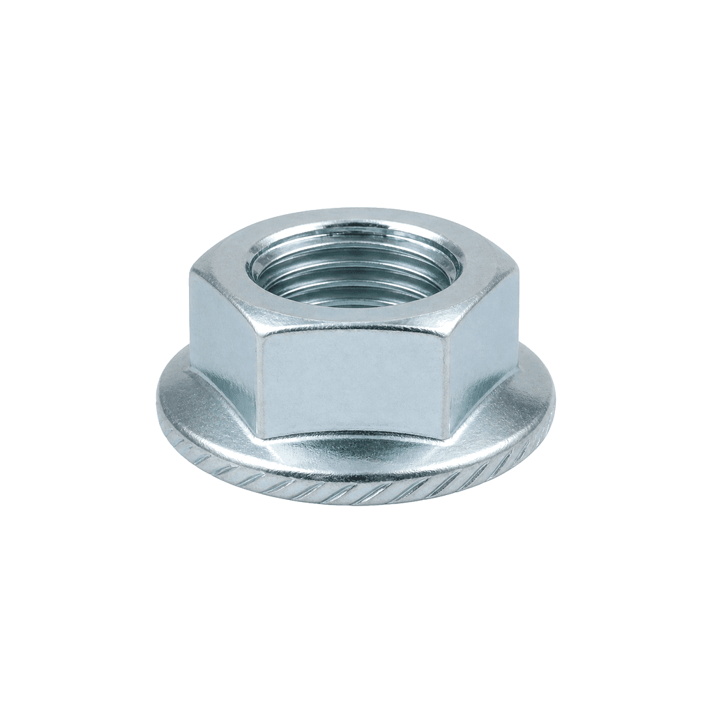 Steel flange nut DIN 6923